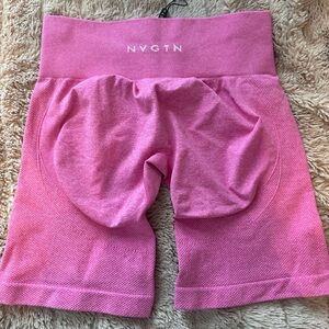 NVGTN bubble gum pink lift seamless shorts